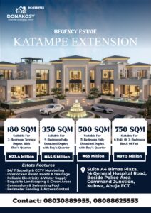 Current prices of land in Katampe Extension